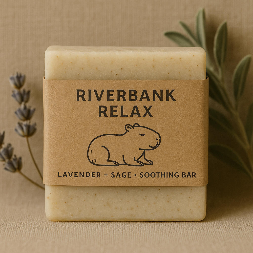 Riverbank Relax capybara soap bar