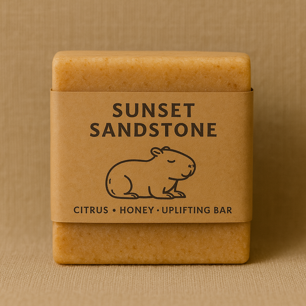 Sunset Sandstone capybara soap bar